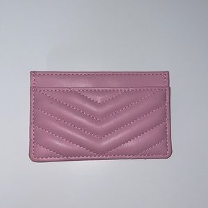 Pink Quilted Cardholder